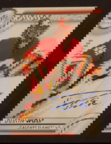 2024 Upper Deck SP Authentic #111 Dustin Wolf Future Watch Rookie Auto /999