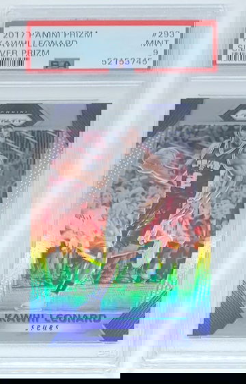 2017 Prizm Silver Kawhi Leonard SP #293 PSA 9 MINT