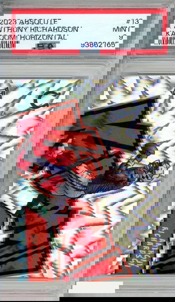 2023 PANINI ABSOLUTE KABOOM! HORIZONTAL ANTHONY RICHARDSON #13 ROOKIE RC PSA 9