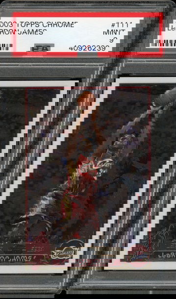 Lebron James 2003 Topps Chrome PSA 9