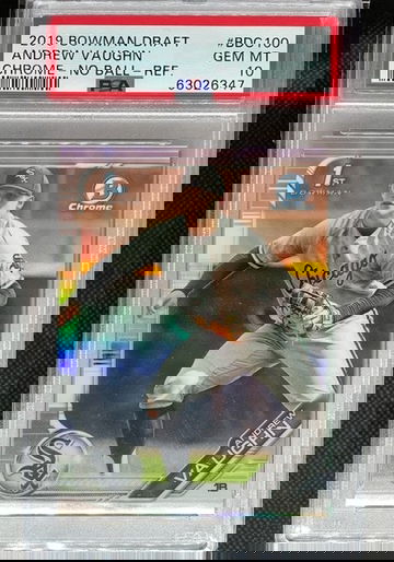 PSA 10 2019 Bowman Draft Chrome Refractor Andrew Vaughn #BDC100