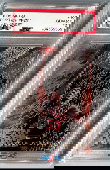 1995 Metal Scottie Pippen Metal Force #10 PSA 10 GEM MINT