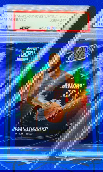 2017 Bam Adebayo Rated Rookie Purple Holo Prizm PSA 10