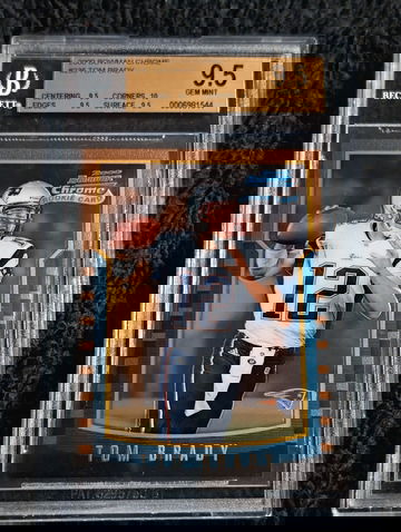 2000 Bowman Chrome Tom Brady Rookie BGS 9.5 GEM MINT 🔥 10 Corners + 3 / 9.5  💎