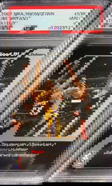 2002-03 NBA Showdown Strategy #S38 Kobe Bryant vs Pippen & Wallace PSA 9 MINT 