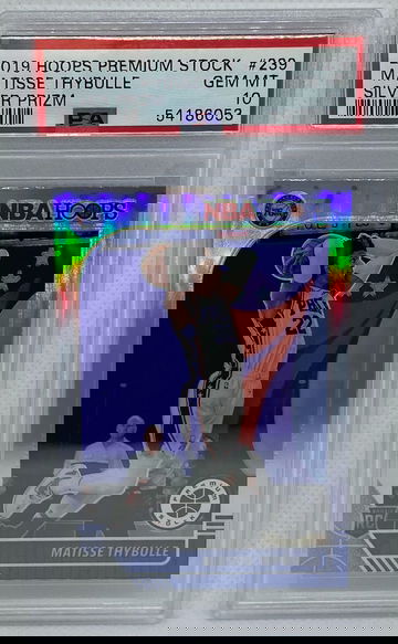 Matisse Thybulle 2019-20 NBA Hoops Premium Basketball Silver Prizm Rookie Card PSA 10