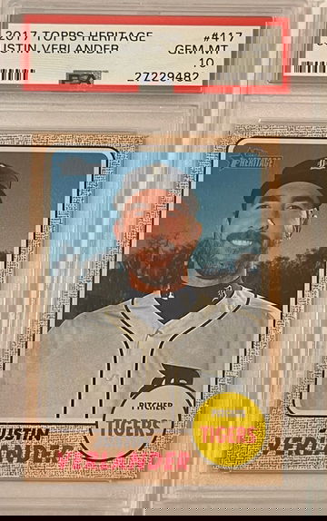 2017 Topps Heritage Justin Verlander PSA 10