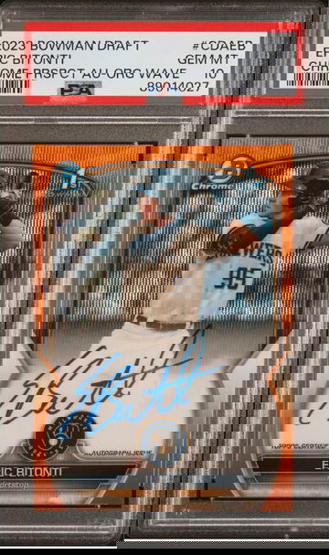 2023 Bowman Draft Eric Bitonti Orange Wave /25 PSA 10