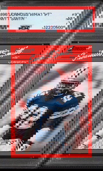 1996 Donruss What If? Emmitt Smith #9 /5000 PSA 7