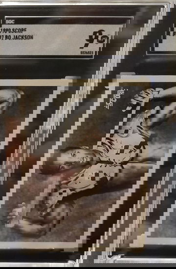 1990 Score Bo Jackson #697 SGC 9