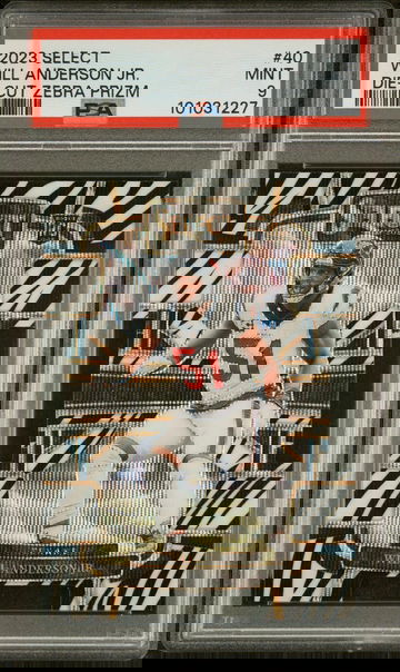 2023 Panini Select Die-Cut Zebra Prizm Will Anderson Jr. #40 RC PSA 9