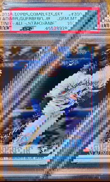 Vladimir Guerrero Jr 2019 Topps Complete Set PSA 10 Gem Mint Rookie Card RC All-Star Variation