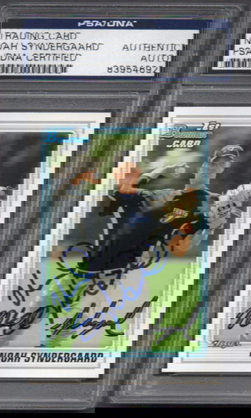 Noah Syndergaard Signed Autographed 2010 Bowman Draft #75 RC PSA DNA COA RC