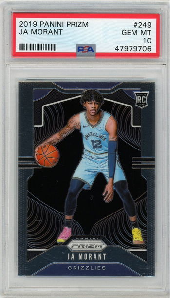 Ja Morant 2019-20 Panini Prizm #249 PSA 10 Gem Mint Rookie Card RC Grizzlies BGS 9.5