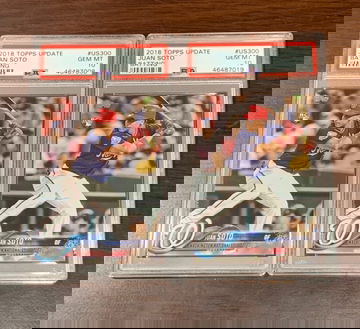 (2) 2018 Topps Update Juan Soto PSA 10
