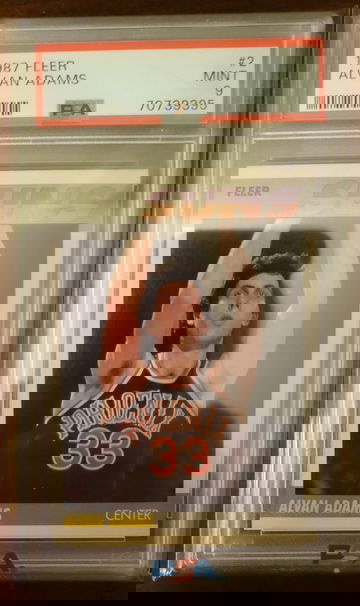 1987 Fleer Alvan Adams PSA 9