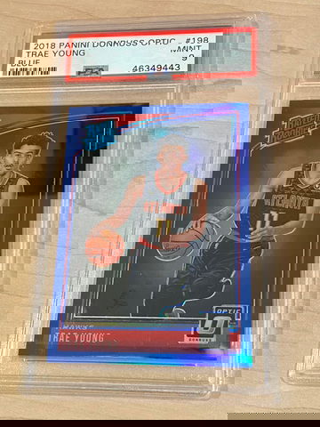 Trae Young 2018-19 Donruss Optic RC Blue /49 PSA 9