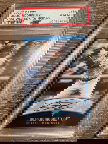 Julio Rodriguez 2022 Topps Throwback Thursday TBT PSA 10 Gem Mint #56 Rookie RC