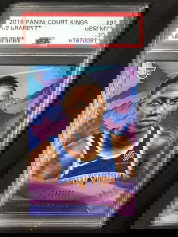 RJ BARRETT 2019-20 Court Kings #92  Rookie PSA 10 GEM MT Knicks
