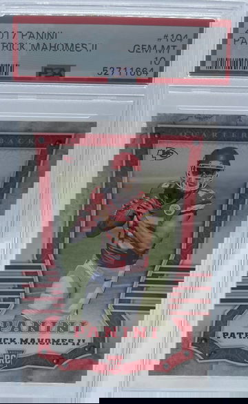 2017 Panini Patrick Mahomes II PSA 10 GEM MINT