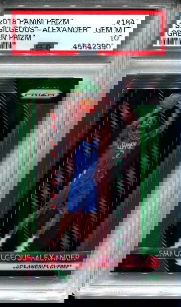 Shai Gilgeous Alexander Green Prizm PSA 10