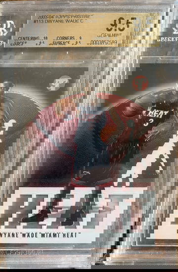 2003-04 Topps Pristine Dwyane Wade BGS 9.5