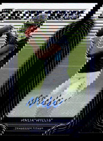 2022 Panini Donruss Optic Elite Series Rookies Prizm Malik Willis #ESR-2 Auto/99