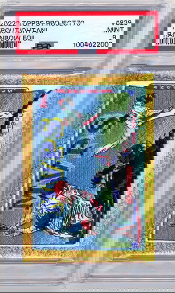 2022 Topps Project70 #829 Trout/Ohtani Rainbow Foil PSA 9 MINT!