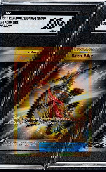 2018 Pokemon Celestial Storm #178 Acro Bike Secret Rare SGC 10