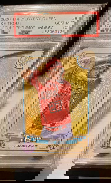 2020 Topps Gypsy Queen Mike Trout Tarot of the DMD - Indigo PSA 10