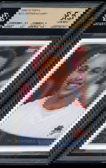 2009 Topps Stephen Curry #321 Rookie RC BGS 9.5