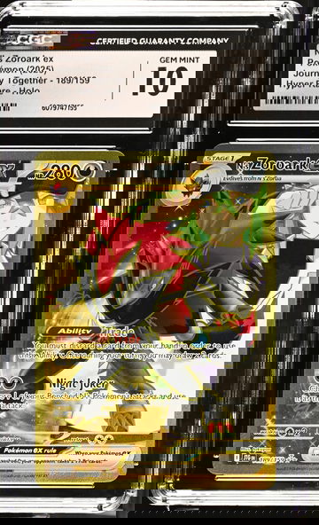 2025 Pokémon Scarlet & Violet Journey Together N's Zoroark #189/159 ex CGC 10