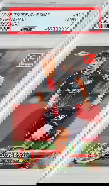 Kai Havertz 2018 Topps Chrome Bundesliga PSA 9