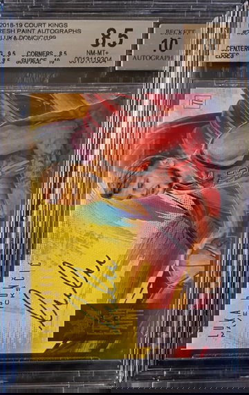 2018 Court Kings FRESH PAINT AUTOGRAPHS Luka Doncic Rookie RC AUTO BGS 8.5/10