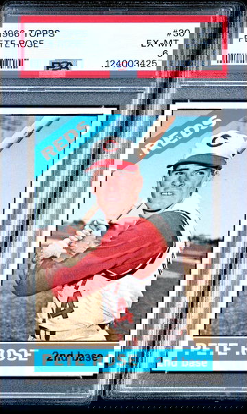 PETE ROSE 1966 Topps #30 PSA 6 EX-MT