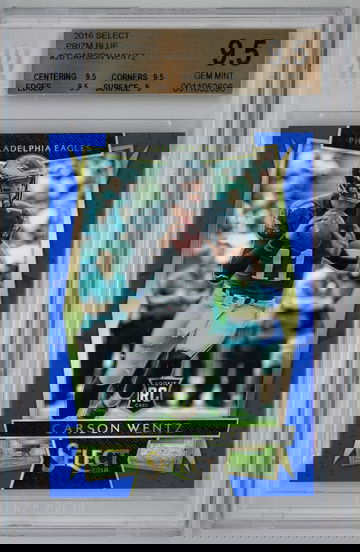 2016 Select Prizm Blue /149 Carson Wentz BGS 9.5 *******SALE PRICE*******