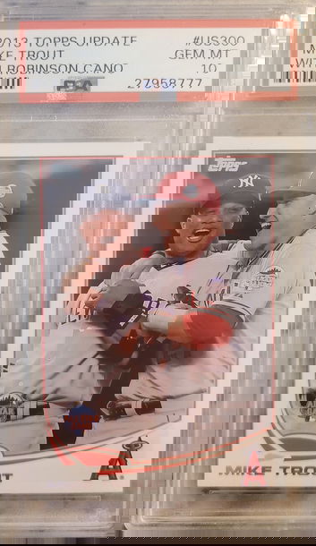 2013 Topps Update Mike Trout With Robinson Cano S/P