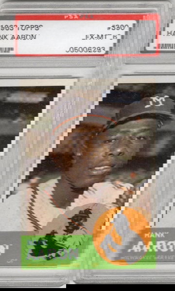 1963 Topps Hank Aaron PSA EX-MT 6