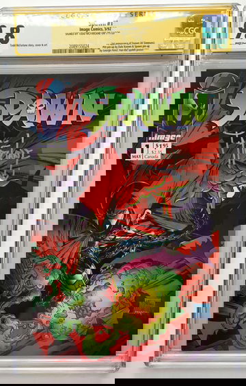 SPAWN #1 SIGNATURE SERIES CGC 9.8 "Cape" Autograph in Silver Ink FREE S/H.