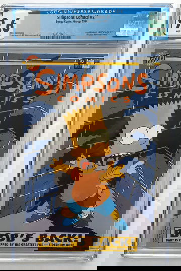 SIMPSONS #2 CGC 9.6 "BOB'S BACK!" FREE S/H.