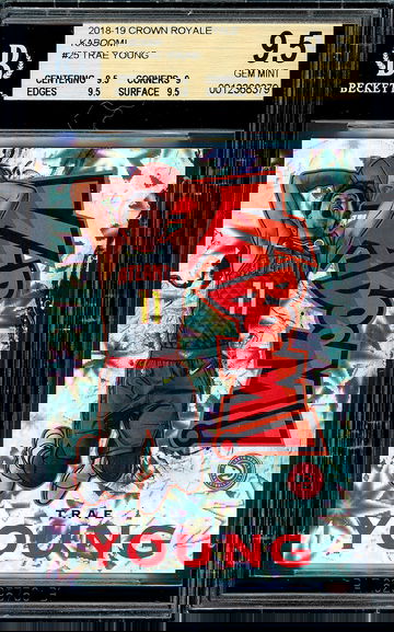 2018 Crown Royale Trae Young Kaboom!! BGS 9.5 GEM-MT