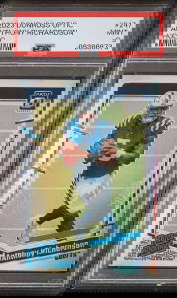 2023 Donruss Optic Anthony Richardson #247 Holo Rated Rookie RC PSA 9