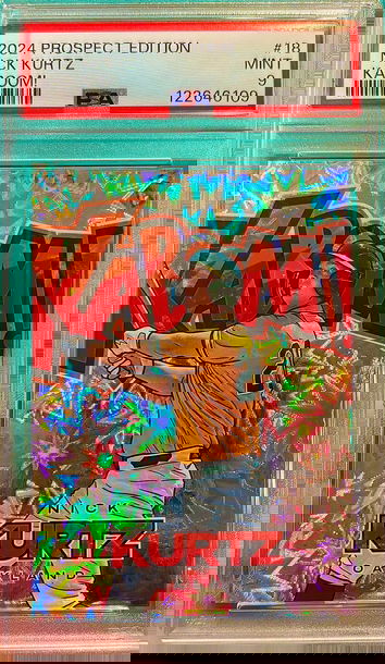 Nick Kurtz Rookie! Kaboom! Case Hit! 2024 Prospect Edition! PSA Mint 9!