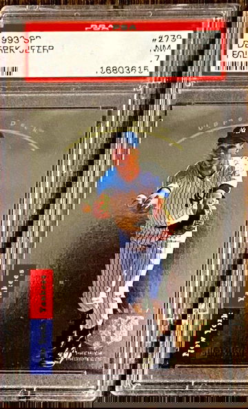 PSA 7 1993 Upper Deck SP Foil DEREK JETER ROOKIE Card RC #279 ~ New York Yankees HOF