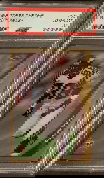 1998 Topps Chrome Randy Moss PSA 10 Rookie RC Vikings Skol