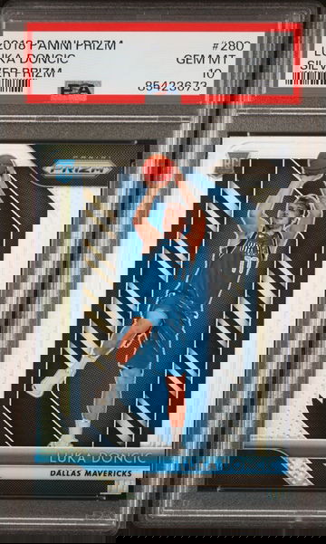 2018 LUKA DONCIC PANINI PRIZM SILVER PRIZM PSA 10