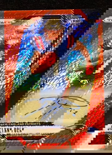 JA'LYNN POLK  2024 PANINI PRIZM  RED SHIMMER RC  AUTO  /35  PATRIOTS Rookie