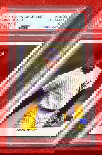 2017 Topps Archives Snapshots Derek Jeter #ASDJ PSA 10 New York Yankees