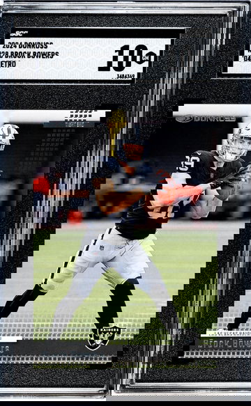 2024 Donruss #28 Brock Bowers '04 Retro SGC 10