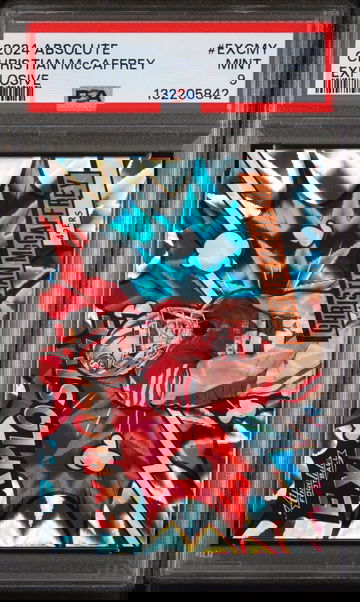 2024 Panini Absolute Explosive Christian Mccaffrey #EXCMY PSA 9